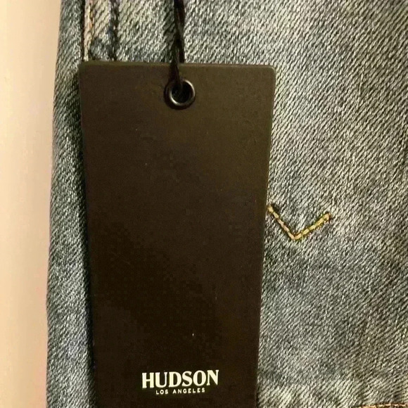 Hudson Jeans Remi High Rise Straight Crop Distressed Jeans - Picture 7 of 12